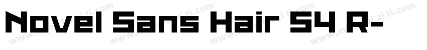 Novel Sans Hair 54 R字体转换